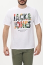 JACK & JONES-Ανδρικό t-shirt JACK & JONES 12232998 JORBOOSTER λευκό