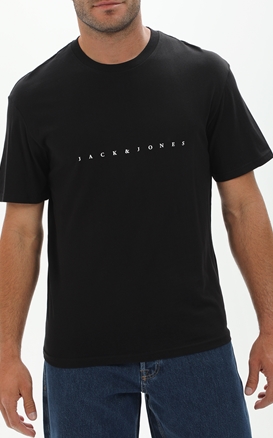 JACK & JONES-Ανδρικό t-shirt JACK & JONES 12234746 JJESTAR JJ TEE SS NOOS μαύρο