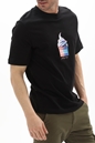 JACK & JONES-Ανδρικό t-shirt JACK & JONES 12235257 JORWAVEPOP μαύρο