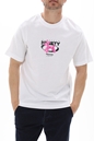 JACK & JONES-Ανδρικό t-shirt JACK & JONES 12235257 JORWAVEPOP λευκό