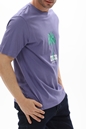JACK & JONES-Ανδρικό t-shirt JACK & JONES 12235257 JORWAVEPOP μοβ