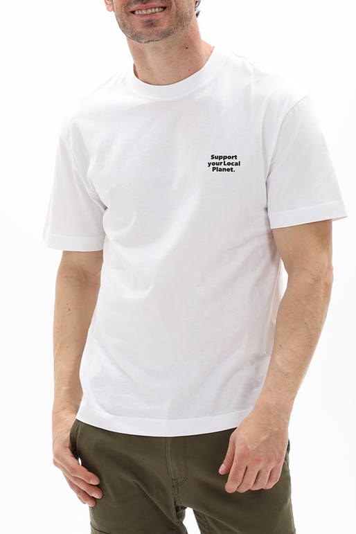JACK & JONES-Ανδρικό t-shirt JACK & JONES 12235350 JOROCEANDAY BACK λευκό