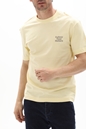 JACK & JONES-Ανδρικό t-shirt JACK & JONES 12235350 JOROCEANDAY BACK TEE SS CREW κίτρινη