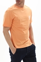 JACK & JONES-Ανδρικό t-shirt JACK & JONES 12235350 JOROCEANDAY πορτοκαλί