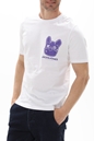 JACK & JONES-Ανδρικό t-shirt JACK & JONES 12238121 JORCREW λευκό