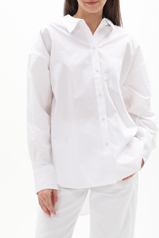 JJXX-Γυναικείο πουκάμισο JJXX 12200353 JXJAMIE LS RELAXED POPLIN λευκό