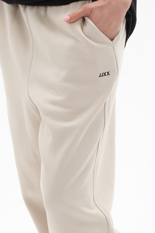 JJXX-Γυναικείο παντελόνι φόρμας JJXX 12223960 JXABBIE RLX HW EVERY PANTS εκρού