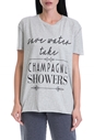JUICY COUTURE-Γυναικεία μπλούζα CHAMPAGNE SHOWERS JUICY COUTURE γκρι 