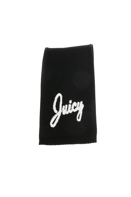 JUICY COUTURE-Γυναικείο κασκόλ JUICY JACQUARD μαύρο