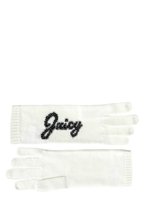 JUICY COUTURE-Γυναικεία γάντια JUICY JACQUARD λευκά