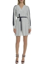 JUICY COUTURE-Γυναικείο μίνι ριγέ φόρεμα Juicy Couture άσπρο - μαύρο