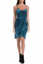 JUICY COUTURE-Γυναικείο φόρεμα TULIP JUICY COUTURE μπλε 