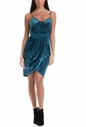 JUICY COUTURE-Γυναικείο φόρεμα TULIP JUICY COUTURE μπλε 