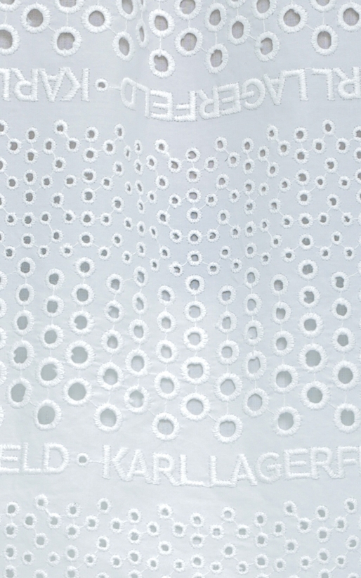 Karl Lagerfeld-Bluza brodata cu umeri cazuti