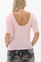 KENDALL+KYLIE-Γυναικεία μπλούζα KENDALL+KYLIE KKC.1S1.040.009 PUFF SLEEVE KNIT TOP ροζ