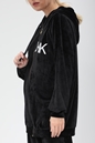 KENDALL + KYLIE-Γυναικεία μακριά φούτερ ζακέτα KENDALL + KYLIE ACTIVE TOP μαύρη