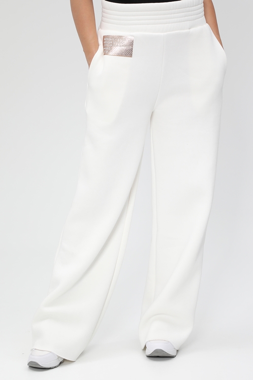KENDALL + KYLIE-Γυναικείο παντελόνι φόρμας KENDALL + KYLIE ACTIVE BOTTOM λευκό