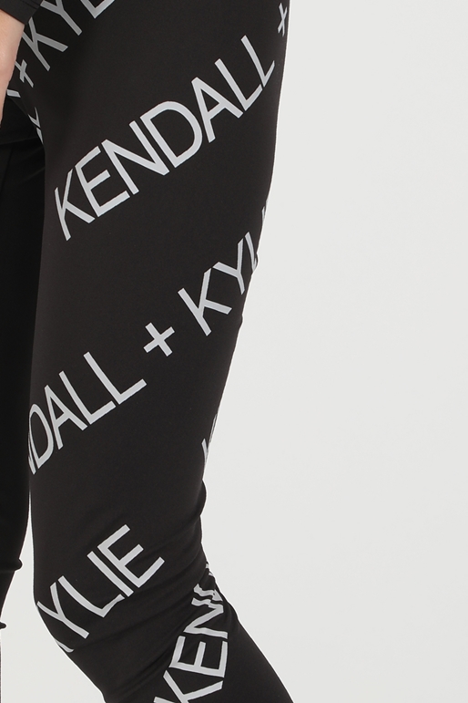 KENDALL + KYLIE-Γυναικείο κολάν KENDALL + KYLIE ACTIVE RIBBON LOGO μαύρο