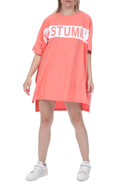 KOSTUMN1-Γυναικείο mini φόρεμα KOSTUMN1 ροζ