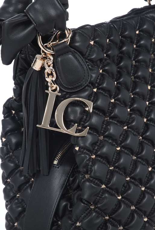 LA CARRIE-Γυναικεία τσάντα shopper LA CARRIE TINETTE μαύρη