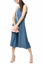LA DOLLS-Γυναικεία ολόσωμη cropped φόρμα L.A. DOLLS DREAM GIRL μπλε