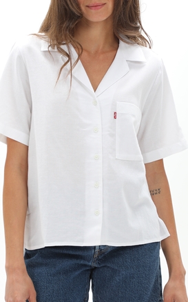 LEVI'S-Γυναικείο resort πουκάμισο LEVI'S A71750000 JOYCE SS RESORT λευκό