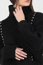 LILI SIDONIO-Γυναικείο πλεκτό πουλόβερ LILI SIDONIO YOUNG LADIES KNITTED SWEATER B μαύρο