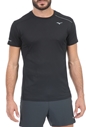 MIZUNO-Ανδρικό αθλητικό t-shirt MIZUNO Dry Aeroflow μαύρο
