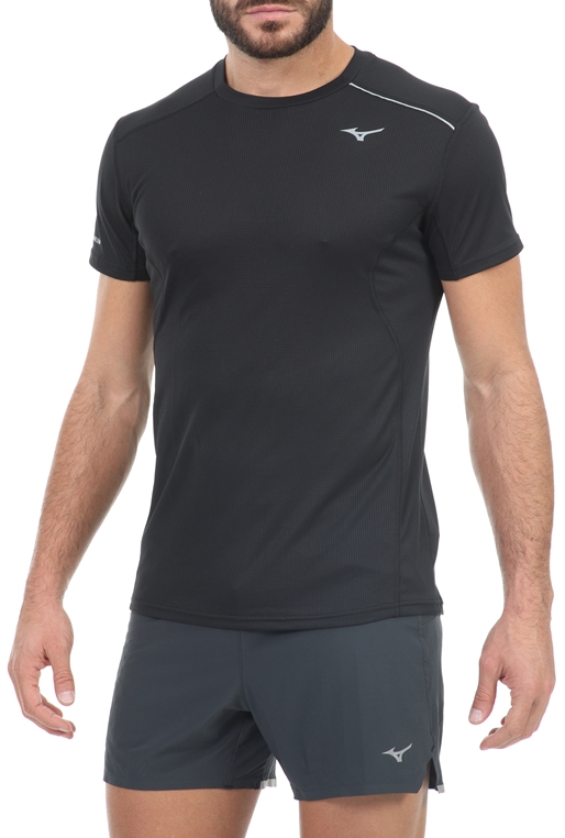 MIZUNO-Ανδρικό αθλητικό t-shirt MIZUNO Dry Aeroflow μαύρο