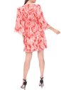 MOLLY BRACKEN-Γυναικείο mini φόρεμα MOLLY BRACKEN πορτοκαλί εκρού