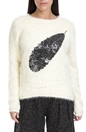 MOLLY BRACKEN-Γυναικείο πουλόβερ MOLLY BRACKEN λευκό         