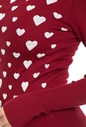 MOLLY BRACKEN-Γυναικείο πουλόβερ MOLLY BRACKEN κόκκινο-λευκό 