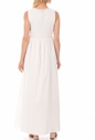 MY TWINS-Γυναικείο μάξι φόρεμα MY TWINS λευκό