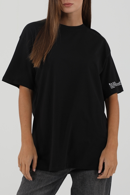 NA-KD-Γυναικεία μπλούζα NA-KD REMINDER TEE μαύρη