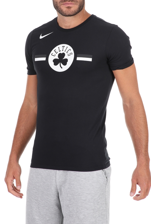 NIKE-Ανδρικο αθλητικό t-shirt NIKE DRY TEE ES LOGO μαύρο λευκό