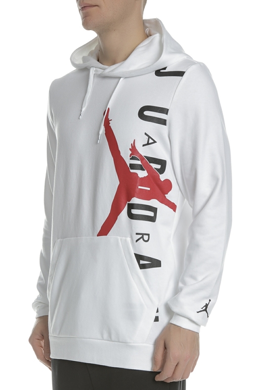 NIKE-Ανδρική φούτερ μπλούζα NIKE Jordan Jumpman Air Lightweight λευκή
