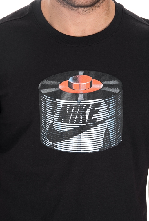 NIKE-Ανδρικό t-shirt ΝΙΚΕ TEE REMIX 1 μαύρο