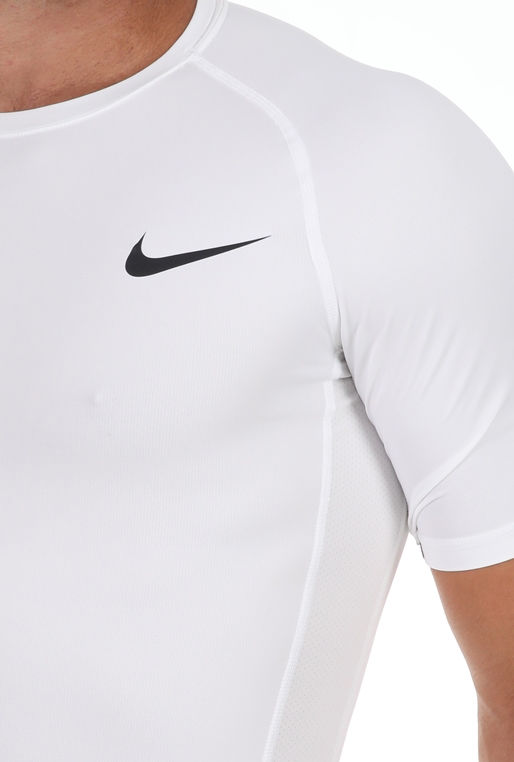 NIKE-Ανδρικό αθλητικό t-shirt NIKE TOP SS TIGHT λευκό