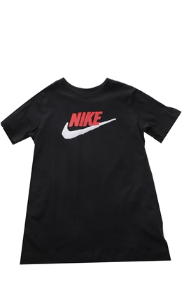 NIKE-Παιδικό t-shirt ΝΙΚΕ NSW FAUX EMBROIDERY μαύρο