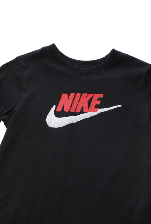 NIKE-Παιδικό t-shirt ΝΙΚΕ NSW FAUX EMBROIDERY μαύρο