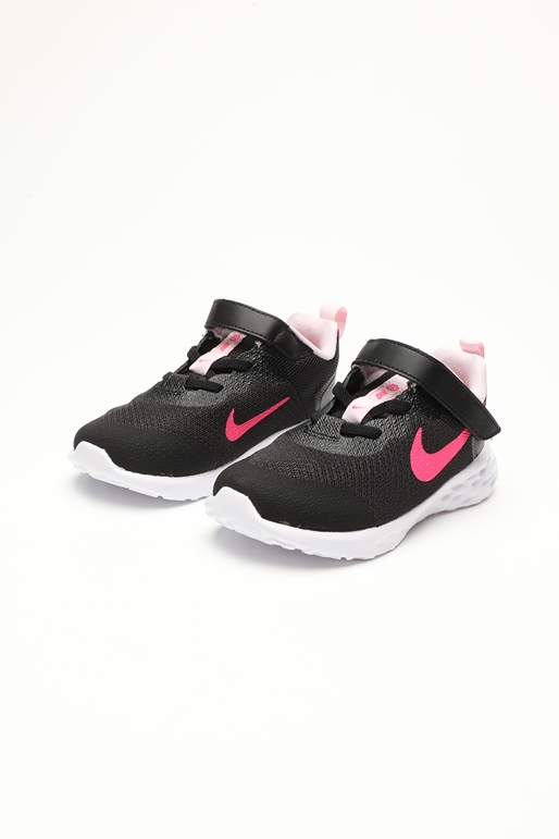 NIKE-Βρεφικά αθλητικά παπούτσια NIKE DD1094 REVOLUTION 6 NN (TDV) μαύρα ροζ