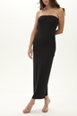 ONLY-Γυναικείο μακρύ strapless minimal φόρεμα ONLY 15292995 ONLEA μαύρο