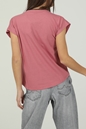 PEPE JEANS-Γυναικεία κοντομάνικη μπλούζα PEPE JEANS BLOOM ροζ