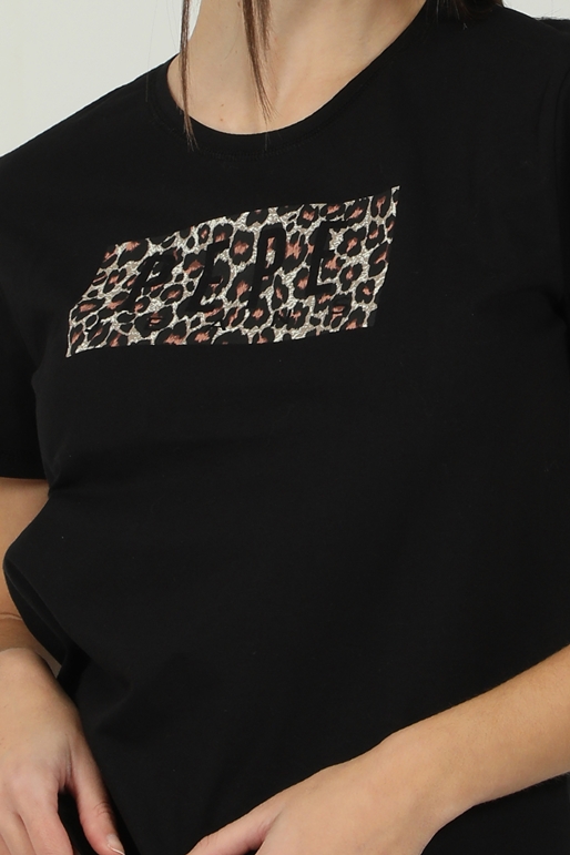 PEPE JEANS-Γυναικεία κοντομάνικη μπλούζα PEPE JEANS CRISTINAS μαύρη