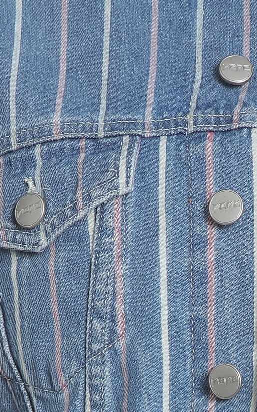 Pepe Jeans-Jacheta crop din denim Fern Stripe