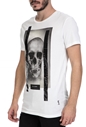 RELIGION-Ανδρικό T-shirt SKULL FOIL TEE RELIGION λευκό 