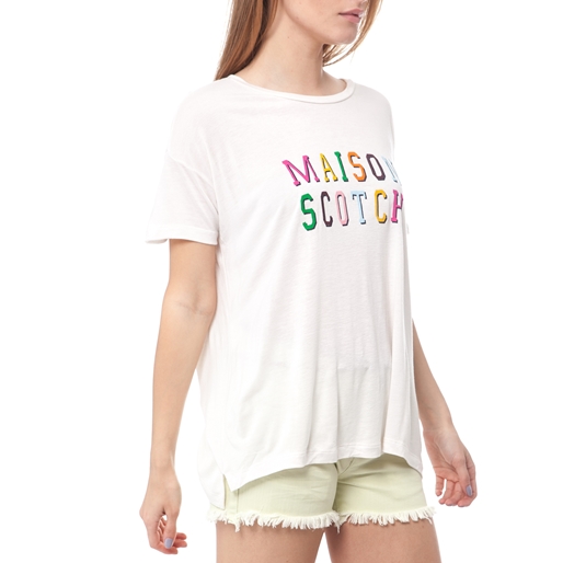 SCOTCH & SODA-Γυναικείο T-shirt MAISON SCOTCH λευκό            