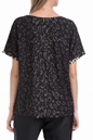 SCOTCH & SODA-Γυναικεία μπλούζα S/S tee allover printed μαύρη