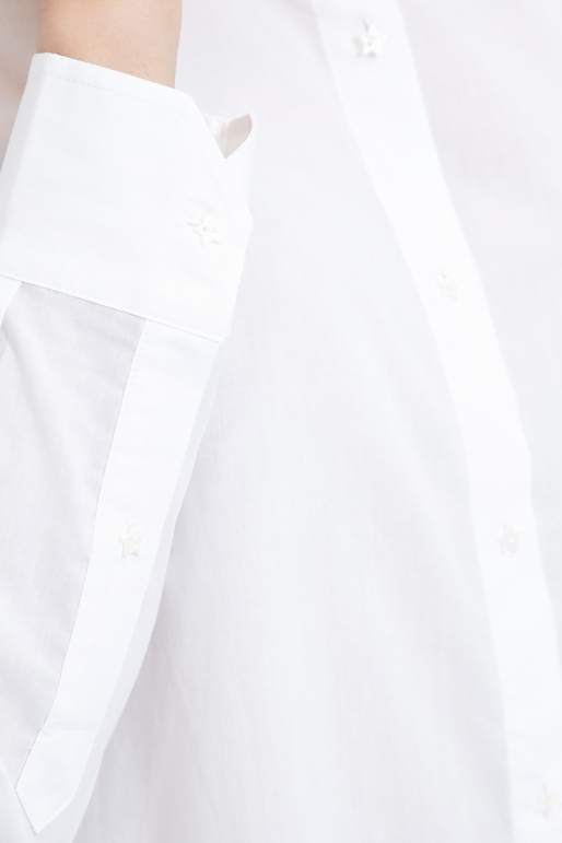SCOTCH & SODA-Πουκάμισο Long sleeve cotton boyfriend MAISON SCOTCH λευκό