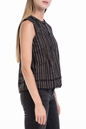 SCOTCH & SODA-Γυναικεία μπλούζα Sleeveless top with pompom μαύρη